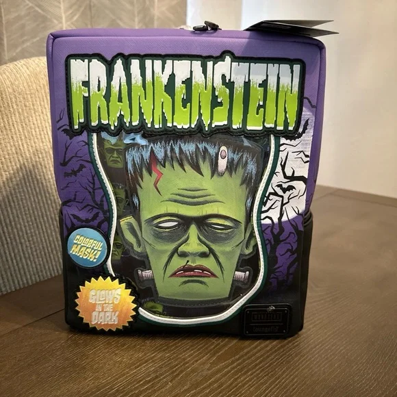NWT‎ Loungefly Universal Monsters Frankenstein Glow in the Dark With Mask Coin