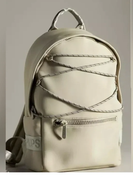 POP UPS BRAND Everyday Neoprene Backpack Zip Tan Anthropologie NWOT