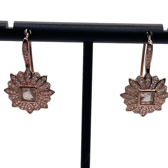 Sterling Silver 925 cubic zirconia dangle earring