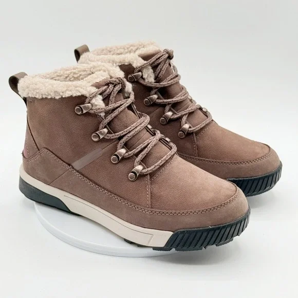 The North Face Sierra Mid Lace Up Waterproof Boots 6.5 Womens Deep Taupe NEW