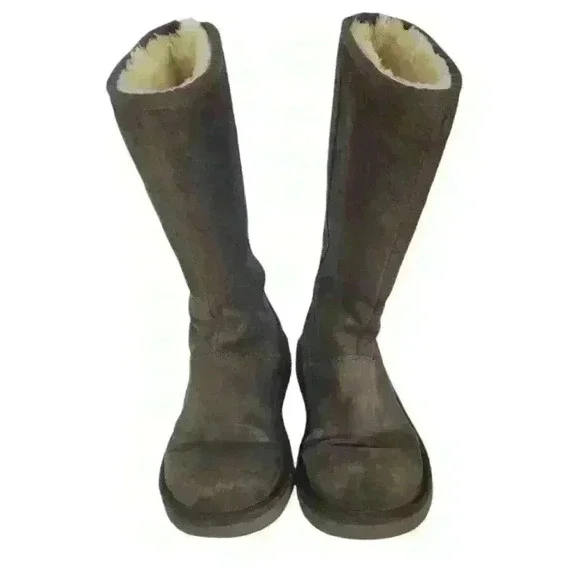 Ugg Knightsbridge Tall Chocolate suede boots Sz 6