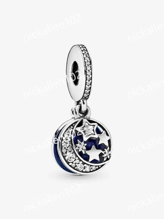 Pandora Moon & Blue Sky Dangle Charm