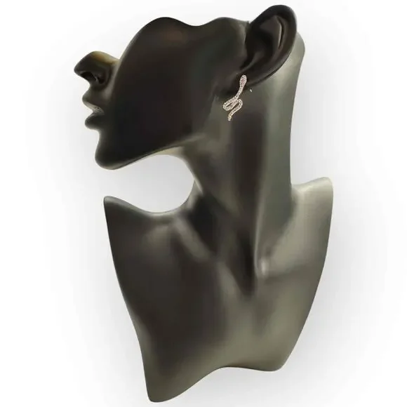 NWT Rhinestone Snake Earrings from Express.