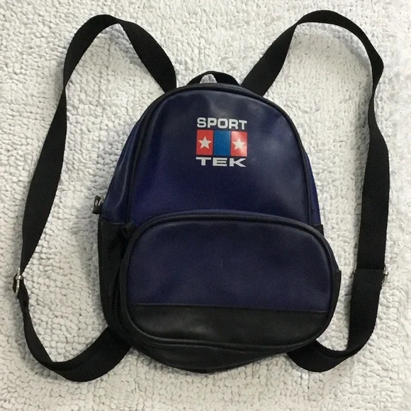 Vintage Y2K SPORT TEK Mini vinyl Backpack