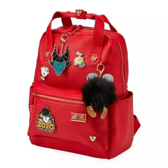 Disney Store Mickey Mouse Icon Flair Red Pin‎ Backpack