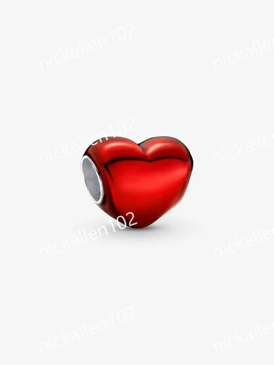 Pandora Metallic Red Heart Charm