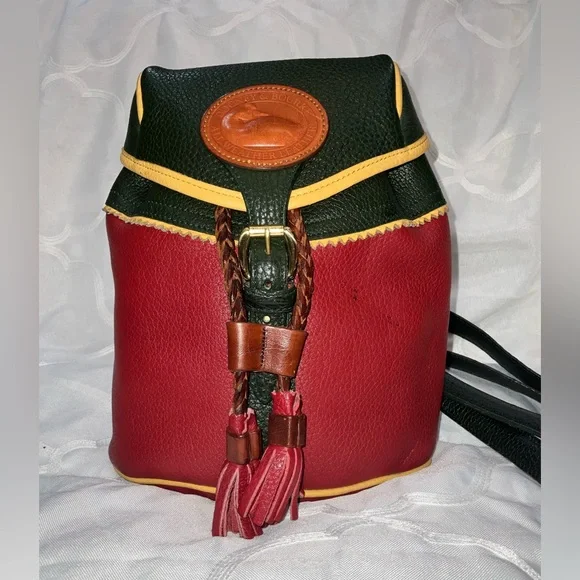 Dooney & Bourke vintage teton backpack all leather. From 1990