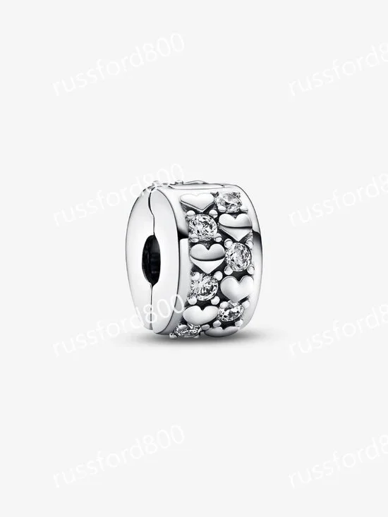 Pandora Infinite Hearts Sparkling Clip Charm
