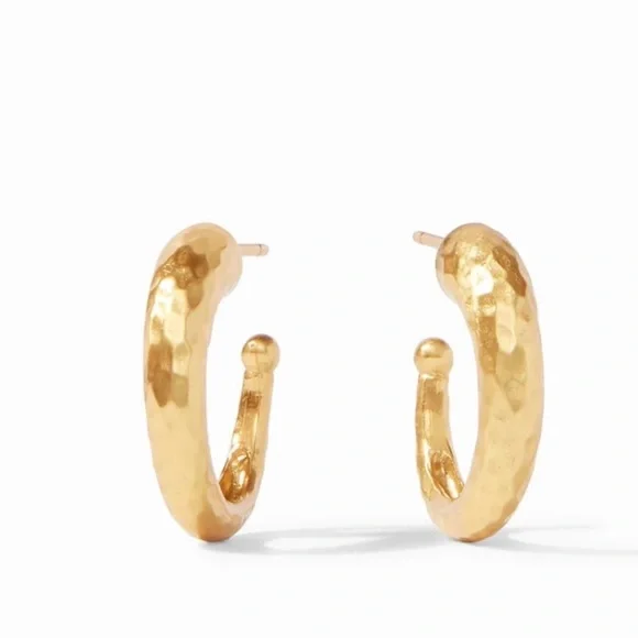 Julie Vos hammered hoop earrings- Small