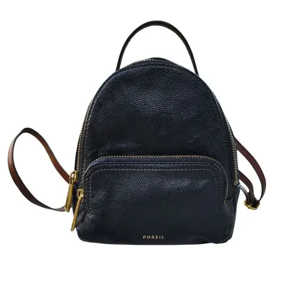 Fossil Felicity Color Block Leather Mini Backpack