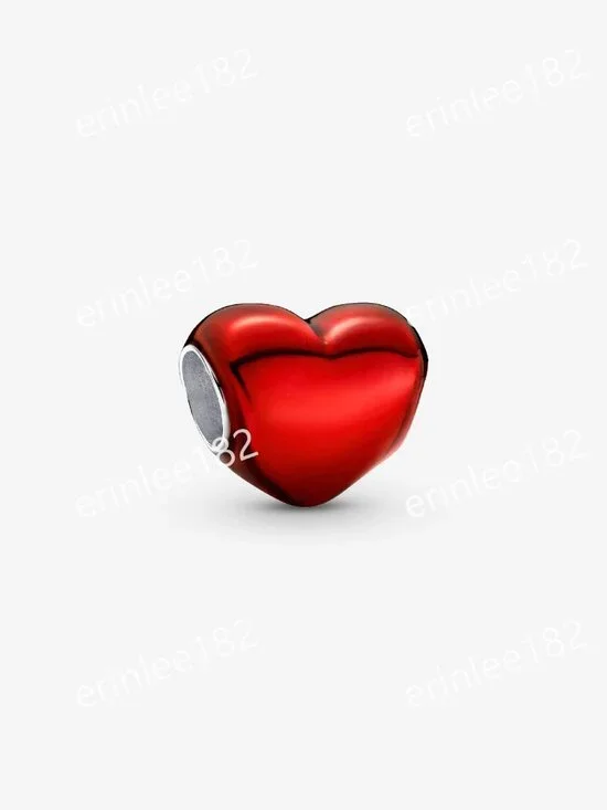 Pandora Metallic Red Heart Charm