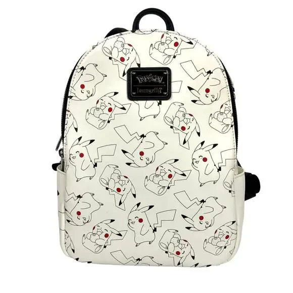 Loungfly Pokemon Pikachu Mini Backpack White 2019 Retired EUC