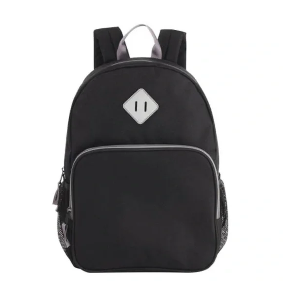 Solid Black 17” Laptop Backpack, NWT