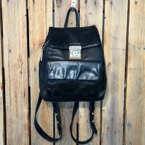 Perlina Black Leather Black