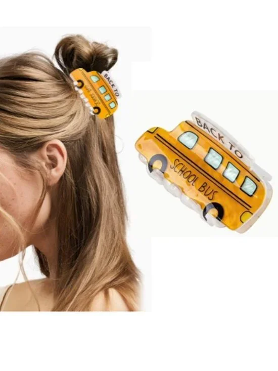 Teacher / School Bus Driver Hair Claw Clip (BRAND-NEW & SO CUTE!)