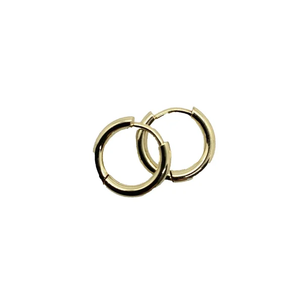 New Gold Plated Small Huggie Hoop Earrings