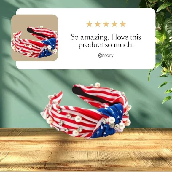 NEW!!! American Flag Print Headband