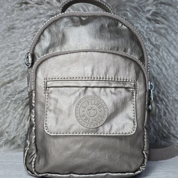 Kipling Alber Metallic Mini Backpack (NO MONKEY)