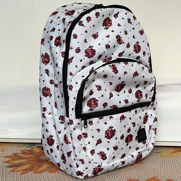 VANS Ranger 2 Prints Roses White Women's Backpack VN0A7UFM3KS NWT