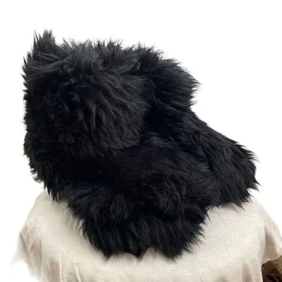 UGG Australia Classic Short‎ Fluff Momma Mama Baby Black Mini Winter Boots 8