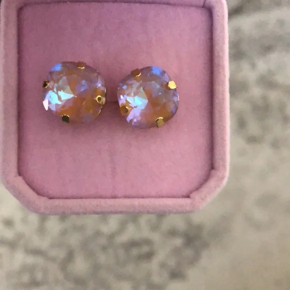 Smoky Topaz Crystal Earrings