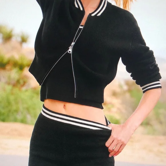 Alo Yoga Set Tennis Club Sweater Jacket with Short