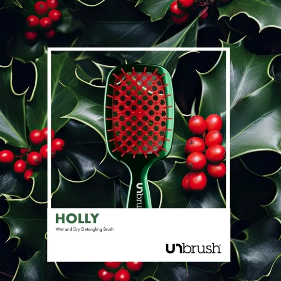 NEW FHI Heat Detangling Hair Brush Mini in Holly Chrome Special Edition