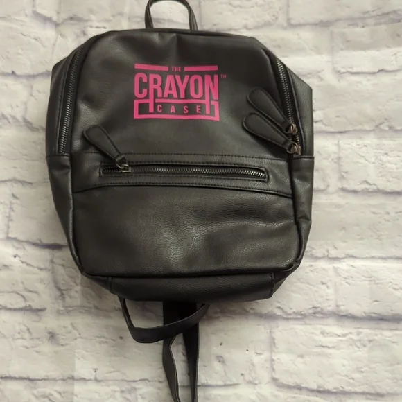 The Crayon Case Black Backpack