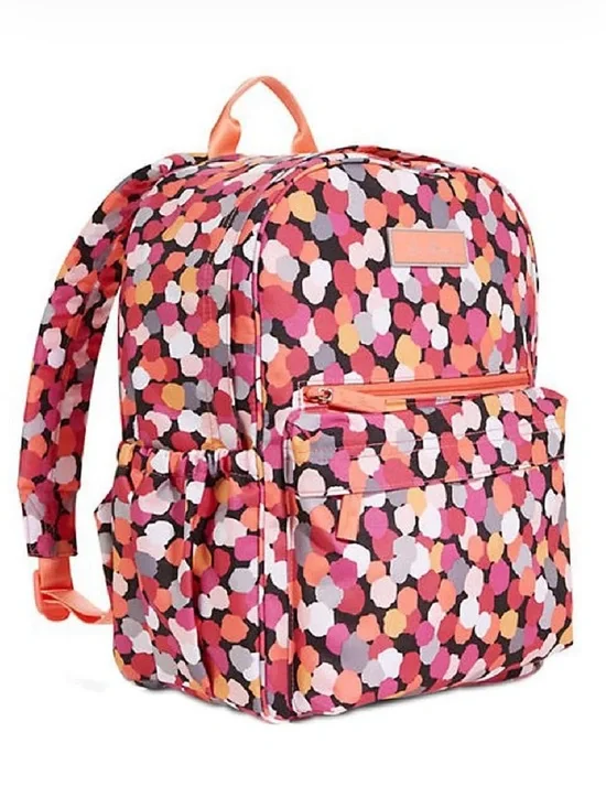 Vera Bradley Lighten Up Just Right Backpack Pixie Confetti Bag School Travel