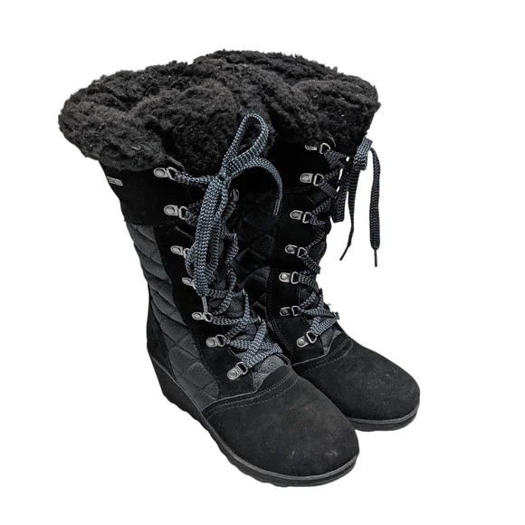 BearPaw Women's Insulated Quilted Winter Boots Size 9