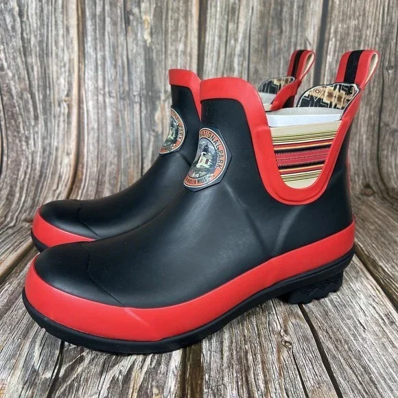 Pendleton Womens Heritage Crater Lake National Park Acadia Black Rainboot Size 5