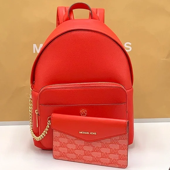 MICHAEL KORS DARK SANGRIA Maisie Medium Pebbled Leather 2-in-1 Backpack
