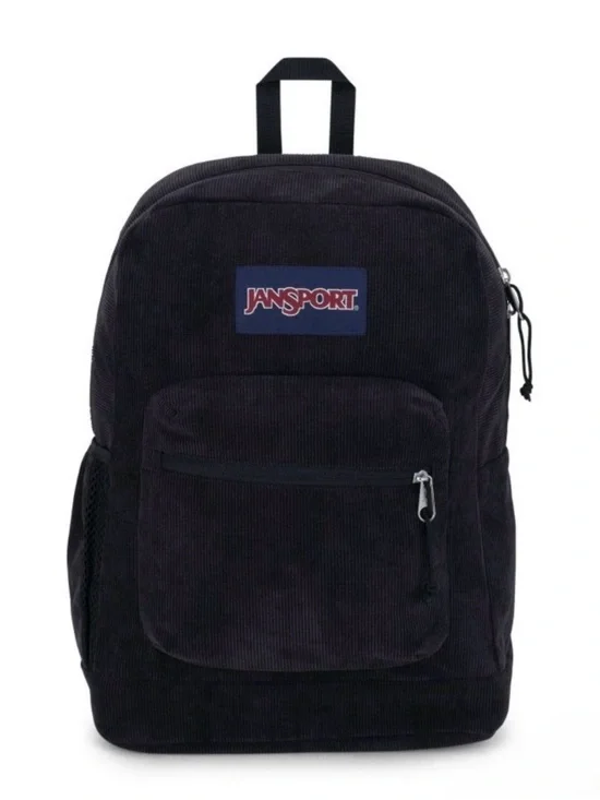 NWT Jansport cross town black backpack corduroy