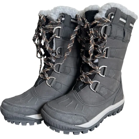 BearPaw Women’s NEW Desdemona Waterproof Lace up Boots Size 6