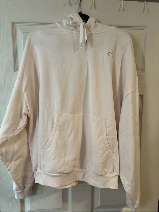 #006 Alo Yoga Oversized Hoodie XL Cream Ivory Cozy Lounge Minimalist