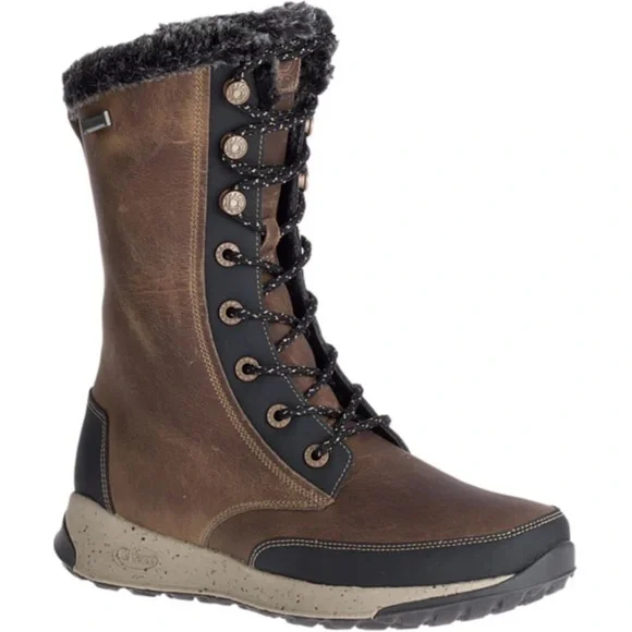 Chaco Women's Borealis Tall Waterproof Boot in Fossil NWOB Size 6