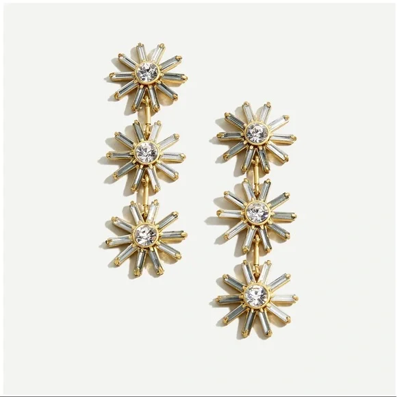 NWT J. Crew Colorblock Flower Earring