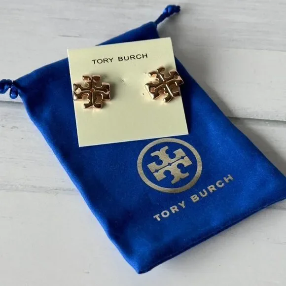TORY BURCH Kira Stud Earrings - Rose Gold