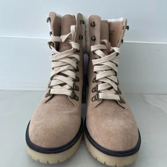 Mi.iM Tan Winter Boots with Rugged Design
