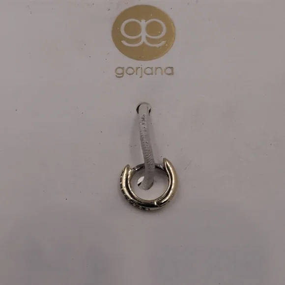 Gorjana 18k Gold Plated Shimmer Single Huggie Earring – Crystal
