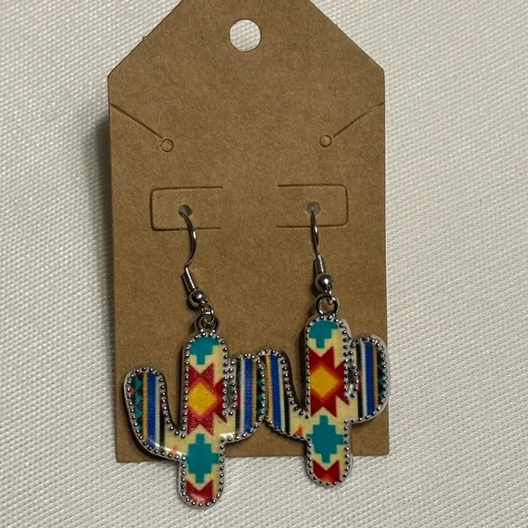 Colorful Cactus Earrings‎