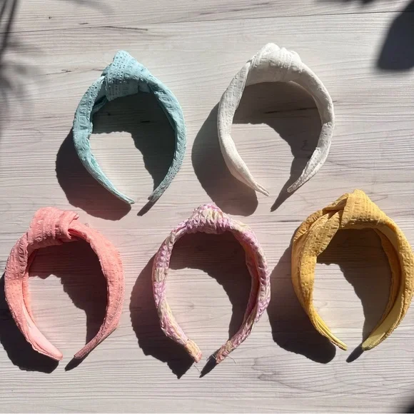 Anthropologie Women's Springtime Knotted Textured Headbands