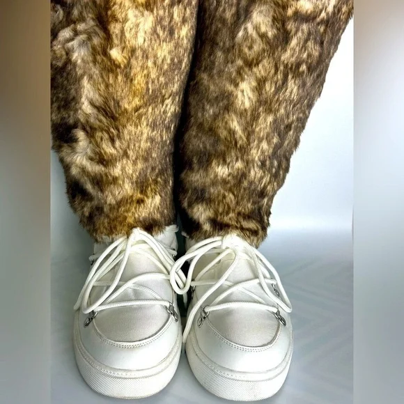 Women's Pull On Mid-Calf Soffy Faux Fur Canvas Winter Boot