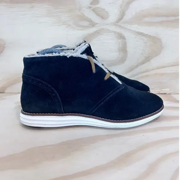 Cole Haan - Grand Os Fleece Lined - Chukka Boots - Black - Women's - 8B - W04129