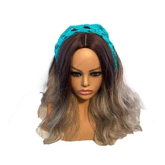 ⭐️⭐️2 FOR 12⭐️⭐️ OCEAN BREEZE LORETTA ANN CREATIONS TEAL HEADBAND THAT TIES⭐️