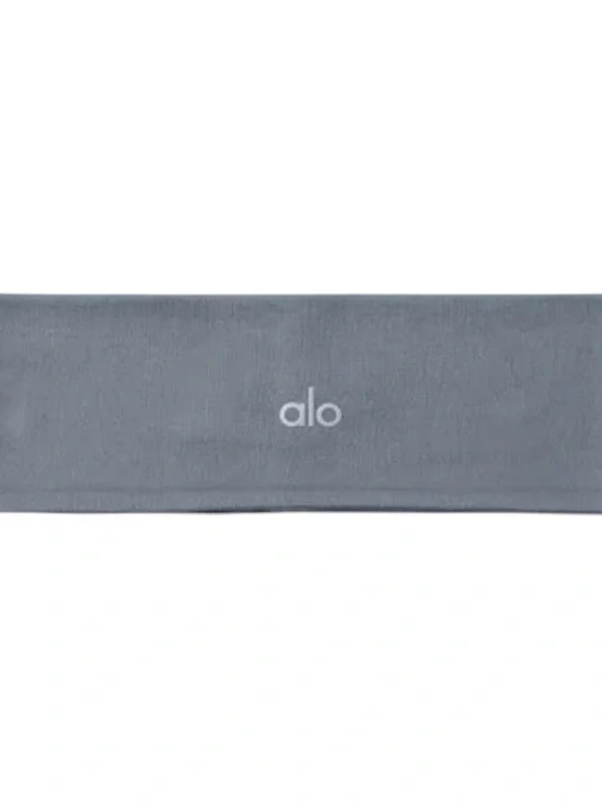 Alo Yoga Gray Headband Stretch Athletic Workout Hair Band One Size