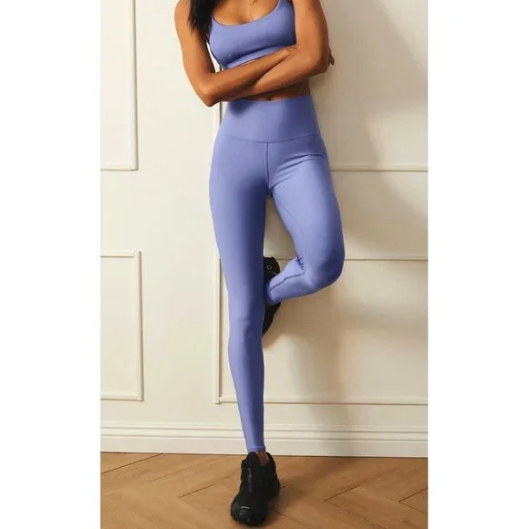 Alo 7/8 High-Waist Airlift Leggings Infinity Blue Hi-Rise Waisted Tights Skinny