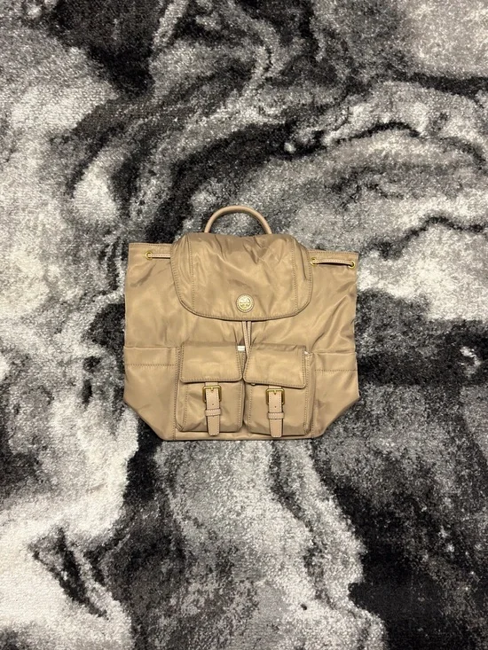 Tory Burch Virginia Flap Backpack Gray Heron