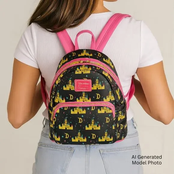 Loungefly Parks Exclusive Disneyland Castle Mini Backpack
