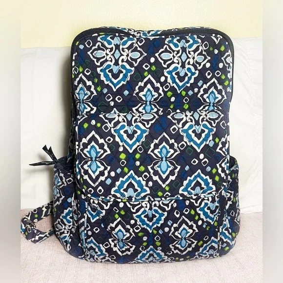 Vera Bradley Backpack‎ Floral with Blue and Green Accents